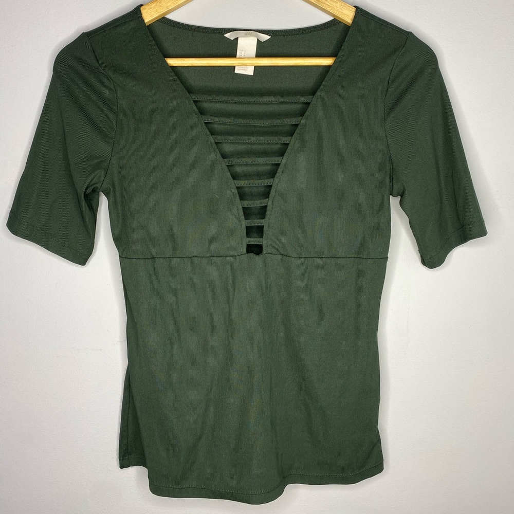 H&M Army Green Top